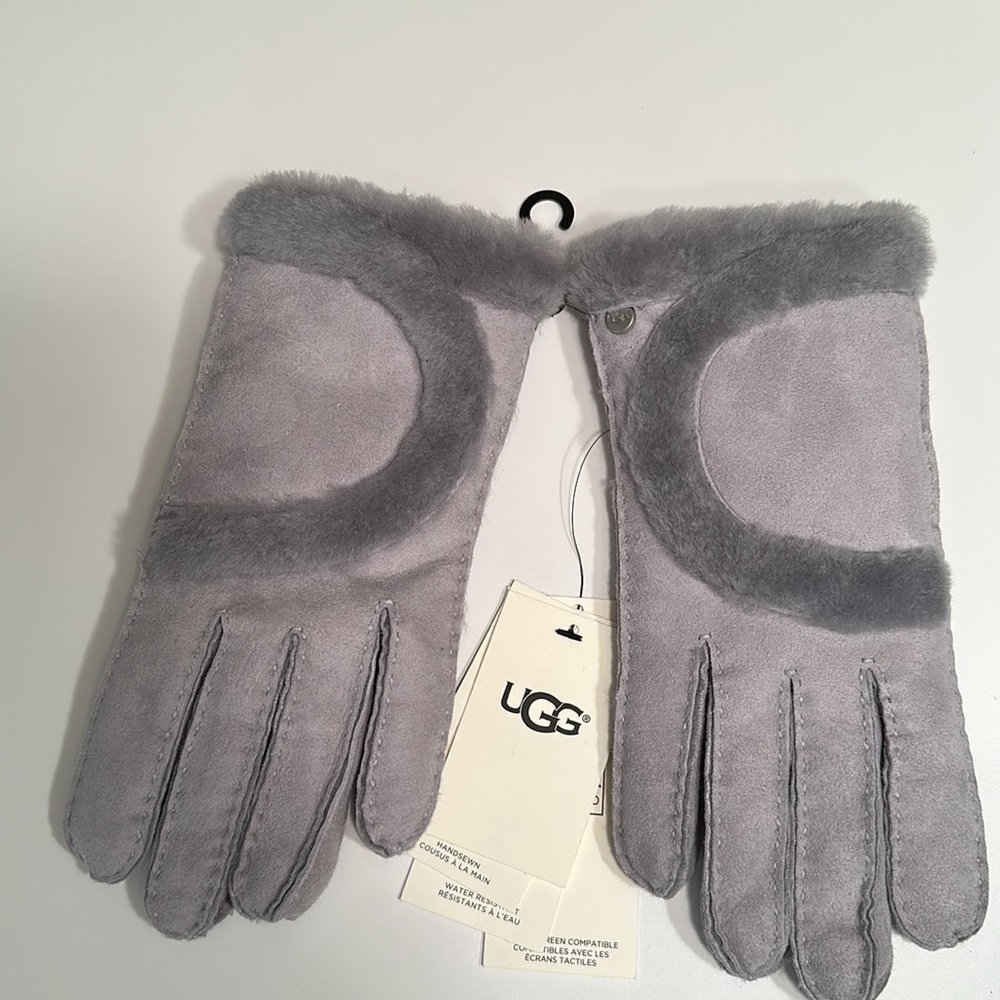 UGG size L , leather gloves. - Picture 2 of 7